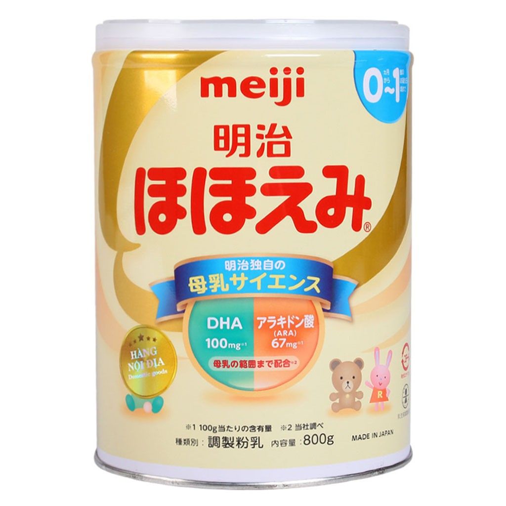 Công thức pha sữa meiji 0 1 dạng bột