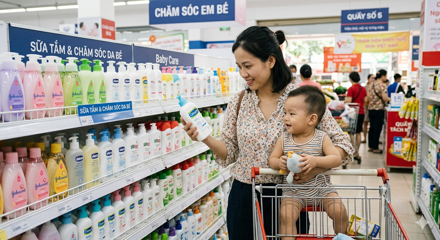 sữa tắm kháng khuẩn cho bé