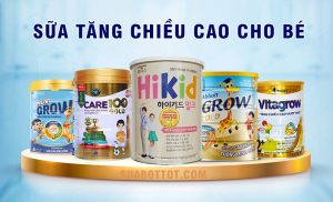 sữa tăng chiều cao cho bé