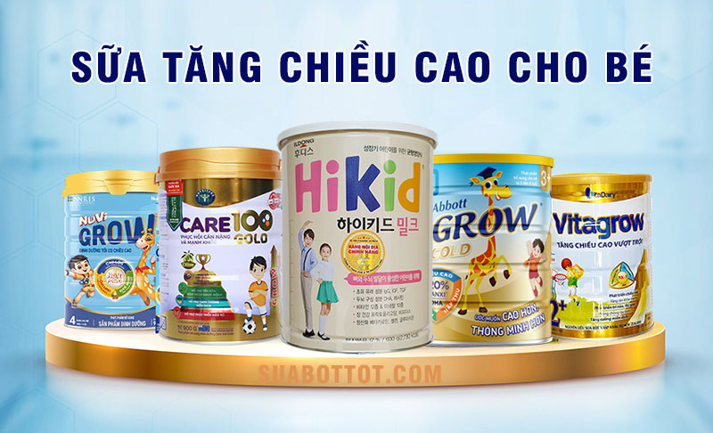 sữa tăng chiều cao cho bé